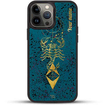 24k Gold Custom iPhone Case - Scorpio