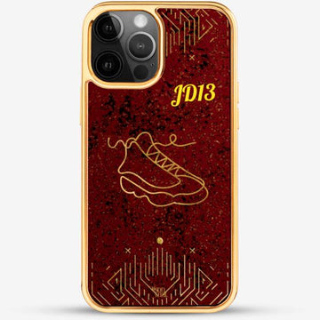 24k Gold Custom iPhone Case - Sneaker JD13