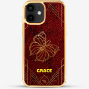 24k Gold Custom iPhone Case - Love Season Butterfly