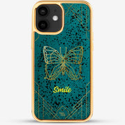 24k Gold Custom iPhone Case - Summer Forest Butterfly