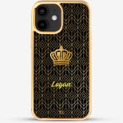 24k Gold Custom iPhone Case - Silent Night with Crown