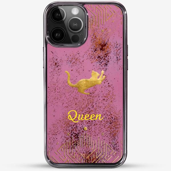 24k Gold Custom iPhone Case - Sweet Kiss Cat