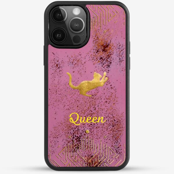 24k Gold Custom iPhone Case - Sweet Kiss Cat