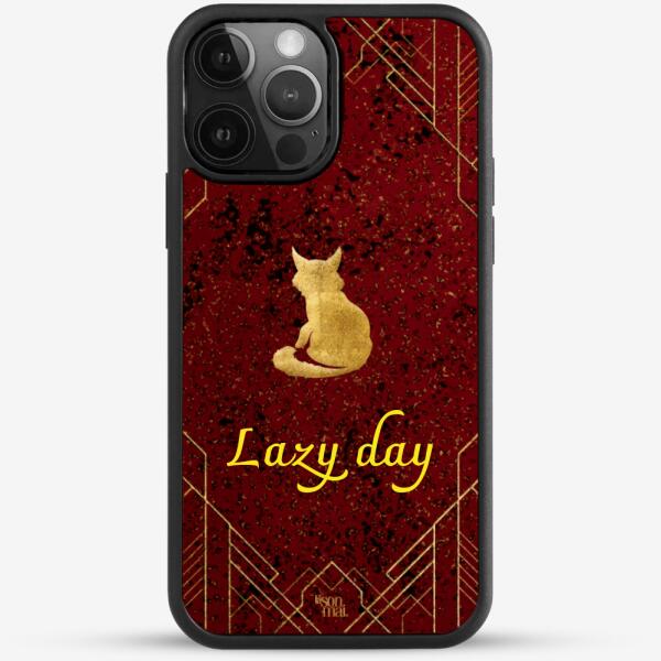 24k Gold Custom iPhone Case - Love Season Cat