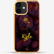 24k Gold Custom iPhone Case - November Flower