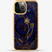 24k Gold Custom iPhone Case - March Flower