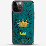 24k Gold Custom iPhone Case - Summer Forest with Crown
