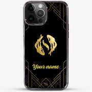 24k Gold Custom iPhone Case - Pisces Zodiac Sign