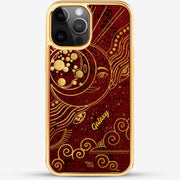 24k Gold Custom iPhone Case - Moon
