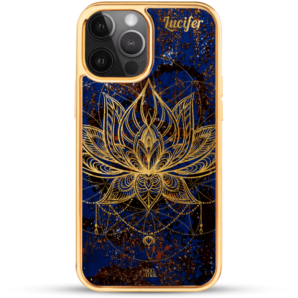 24k Gold Custom iPhone Case - Lotus Flower 4