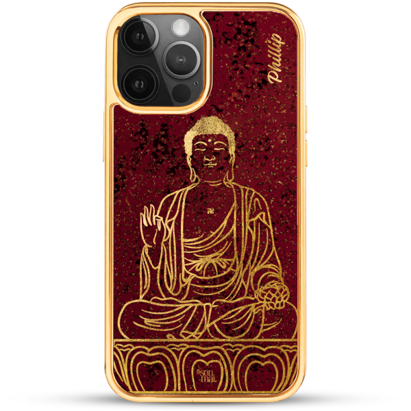 24k Gold Custom iPhone Case - Buddha 2