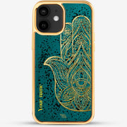 24k Gold Custom iPhone Case - Hamsa hand 2