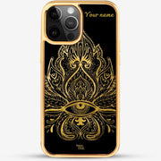 24k Gold Custom iPhone Case - Lotus Flower 3