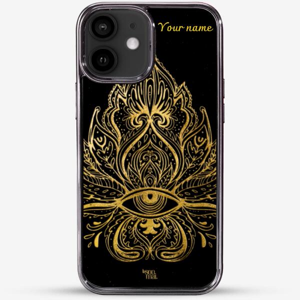 24k Gold Custom iPhone Case - Lotus Flower 3