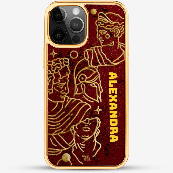 24k Gold Custom iPhone Case - David