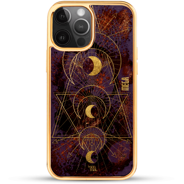 24k Gold Custom iPhone Case - Planet