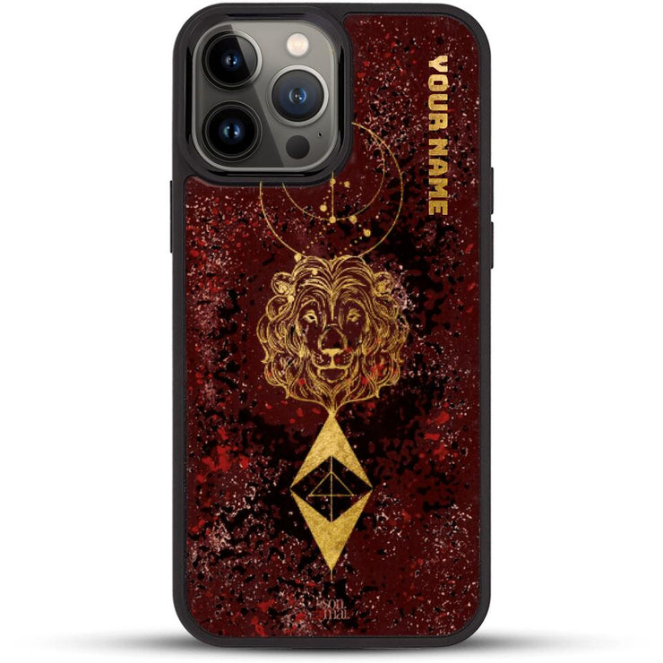 24k Gold Custom iPhone Case - Leo