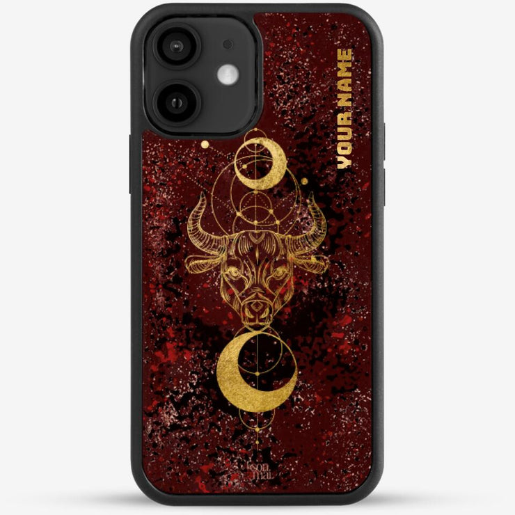 24k Gold Custom iPhone Case - Taurus