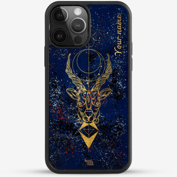 24k Gold Custom iPhone Case - Capricorn
