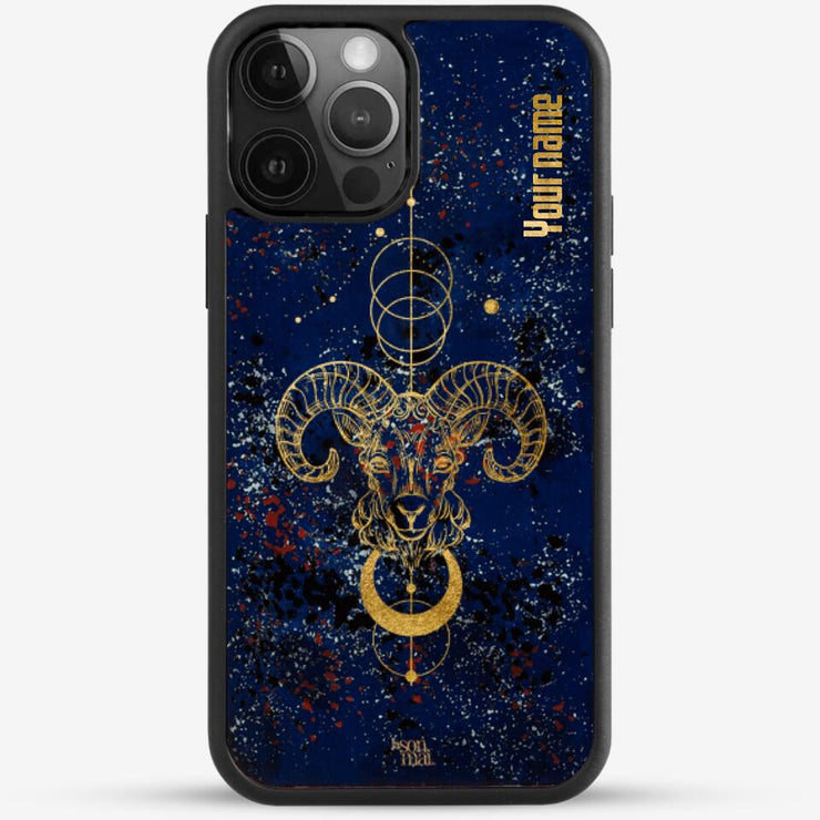 24k Gold Custom iPhone Case - Aries