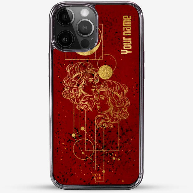 24k Gold Custom iPhone Case - Gemini
