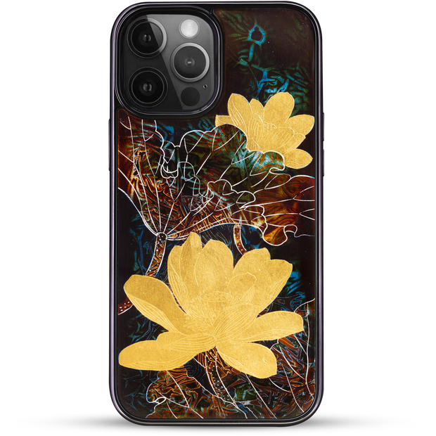 iPhone Case - Golden Lotus In Jade Well